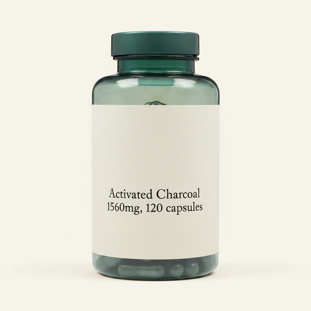Holland & Barrett Activated Charcoal Capsules 120 count, UK version