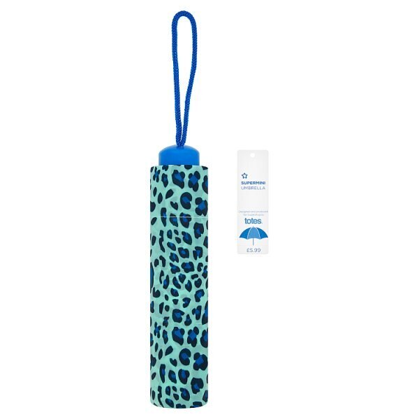 Superdrug Supermini Blue Print Umbrella GOODS Superdrug   