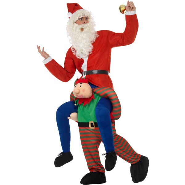 Smiffys piggyback elf costume in green - British product