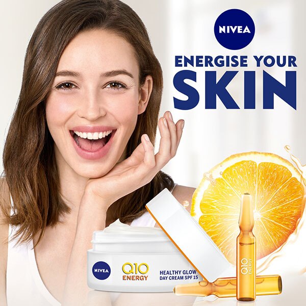 NIVEA Q10 Energy Healthy Glow Day Cream + Vit C SPF15 50ml GOODS Superdrug   