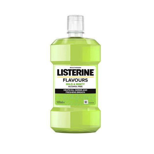 LISTERINE® Flavours Mild & Minty Alcohol Free Mouthwash 500ml GOODS Boots   