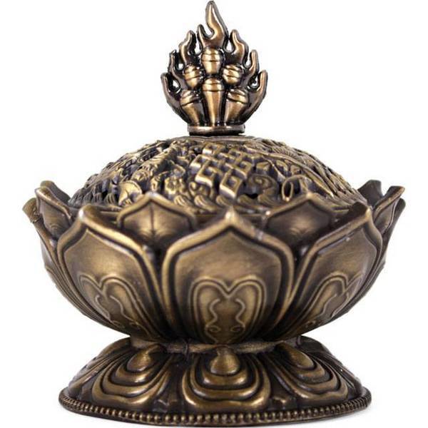 Something Different Metal Lotus Incense Cone Holder (British brand)
