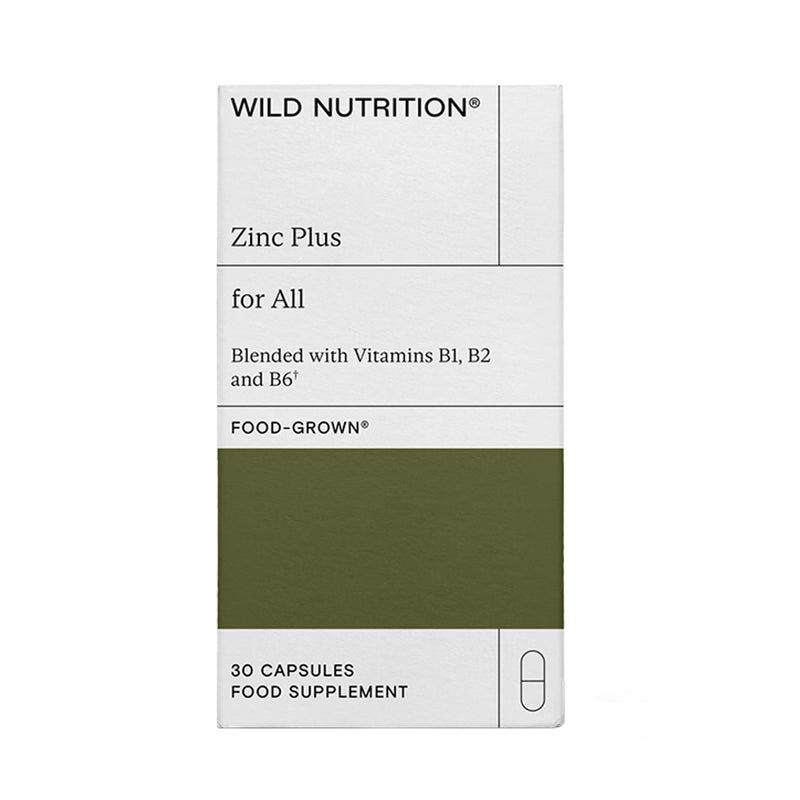 Wild Nutrition Zinc Plus supplement 30 capsules (British brand)