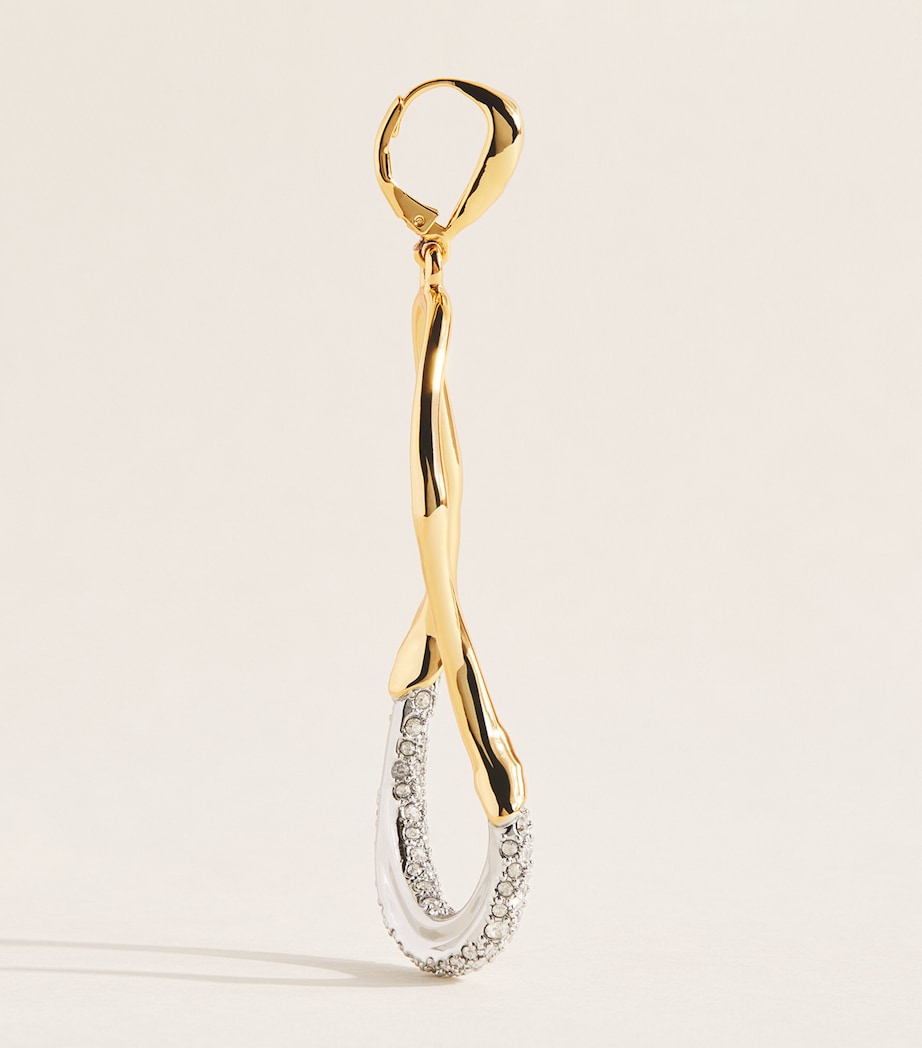 Alexis Bittar gold-plated Solanales crystal drop earrings, UK version