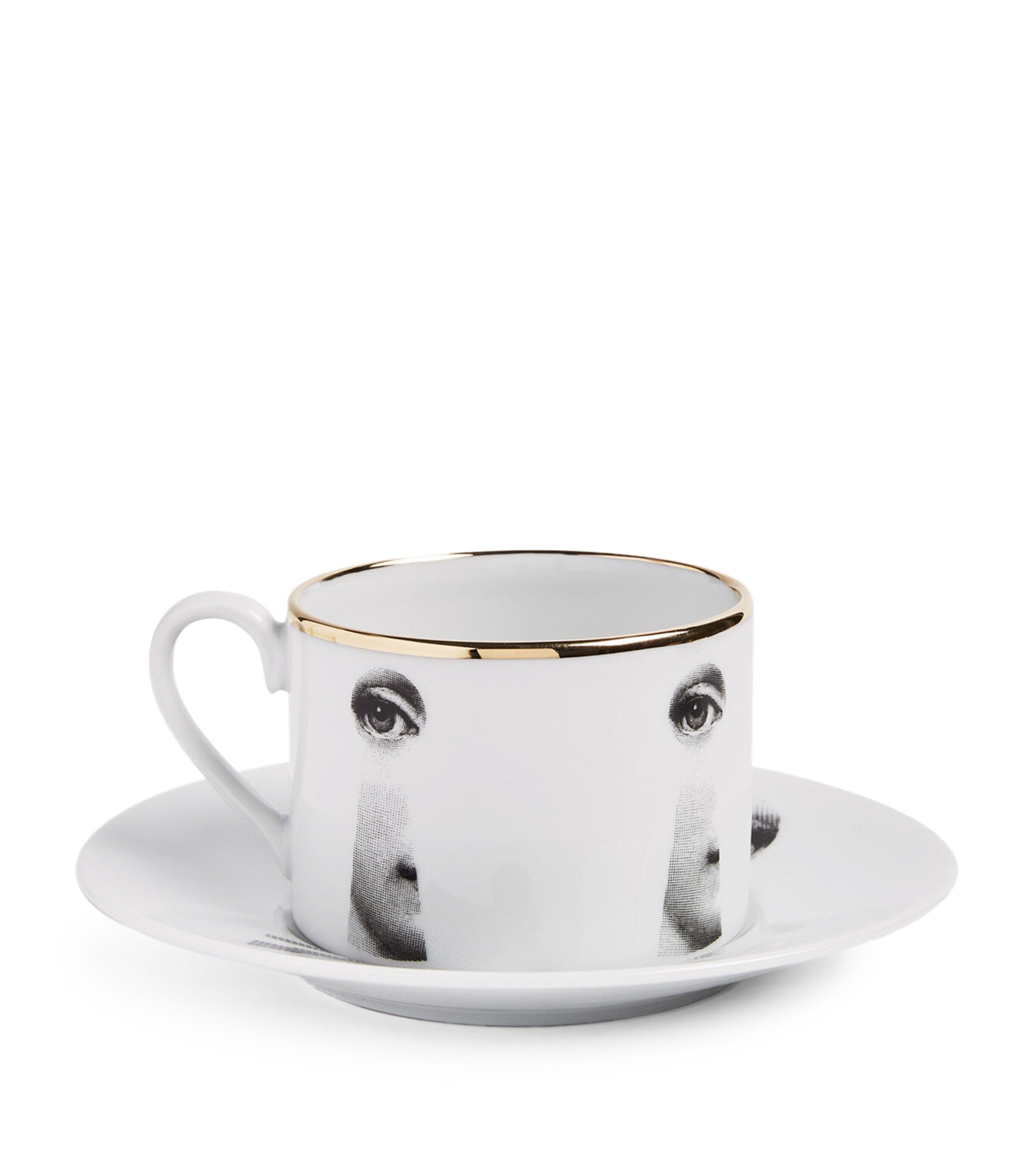 Fornasetti Tema e Variazioni teacup and saucer - British product