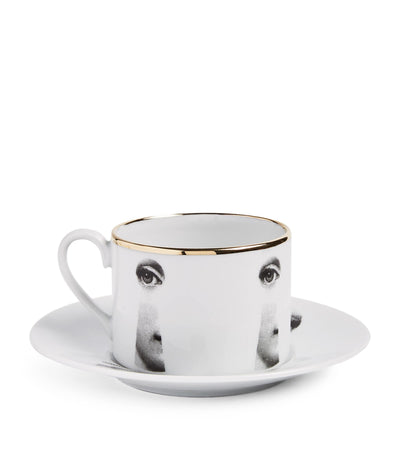 Harrods Fornasetti Tema e Variazioni Teacup and Saucer- Buy online at McGrocer