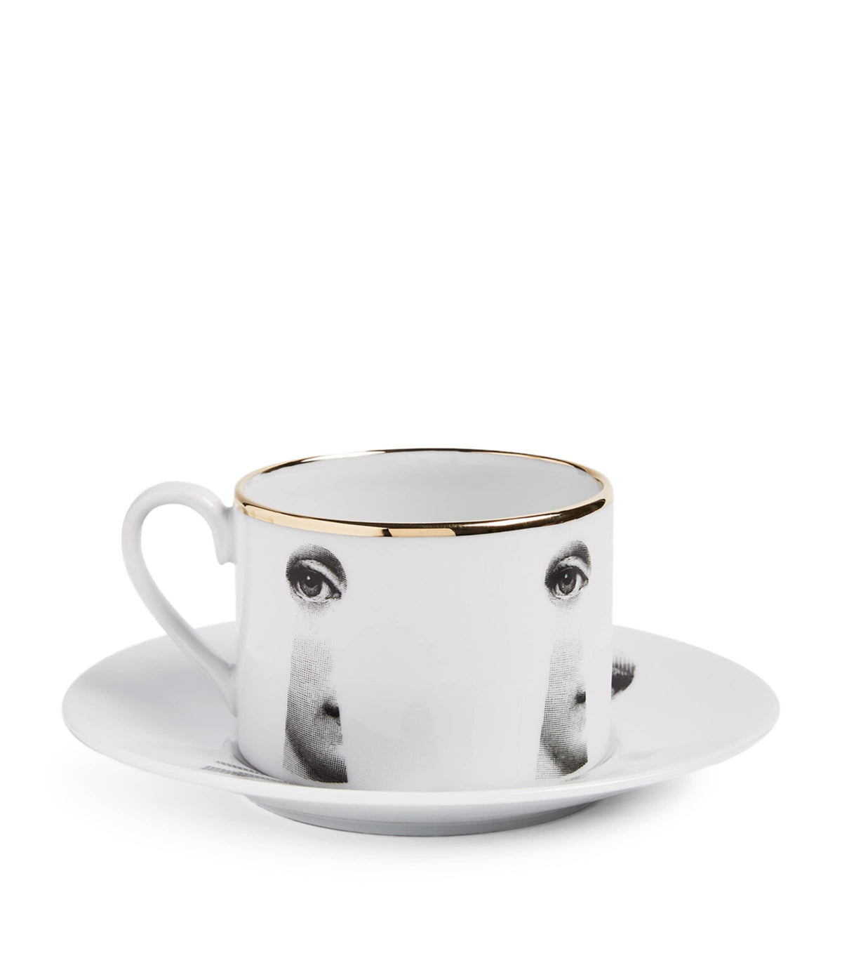 Fornasetti Tema e Variazioni teacup and saucer - British product