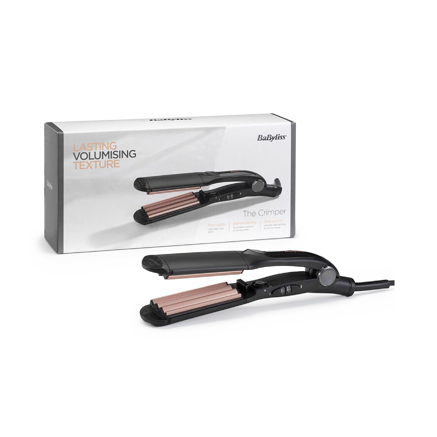 BaByliss professional hair crimper Black 2165Cu, imported from the UK