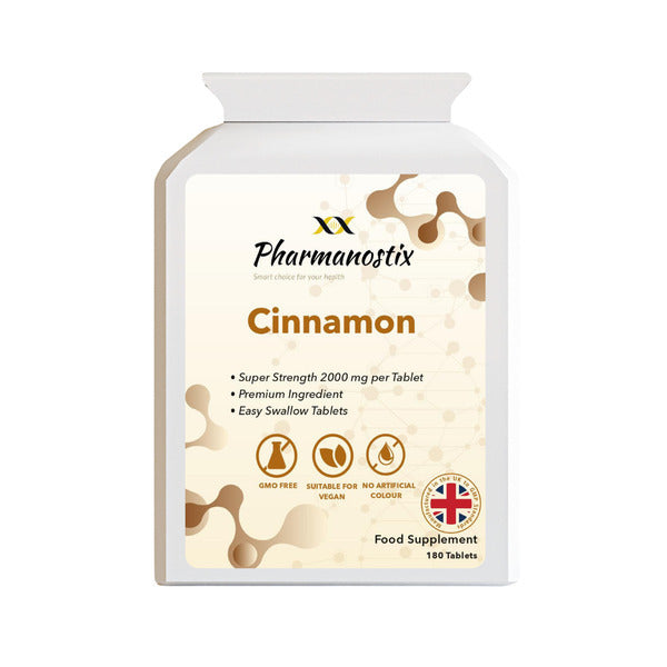 Pharmanostix cinnamon supplement 2000mg 180 tablets (British brand)
