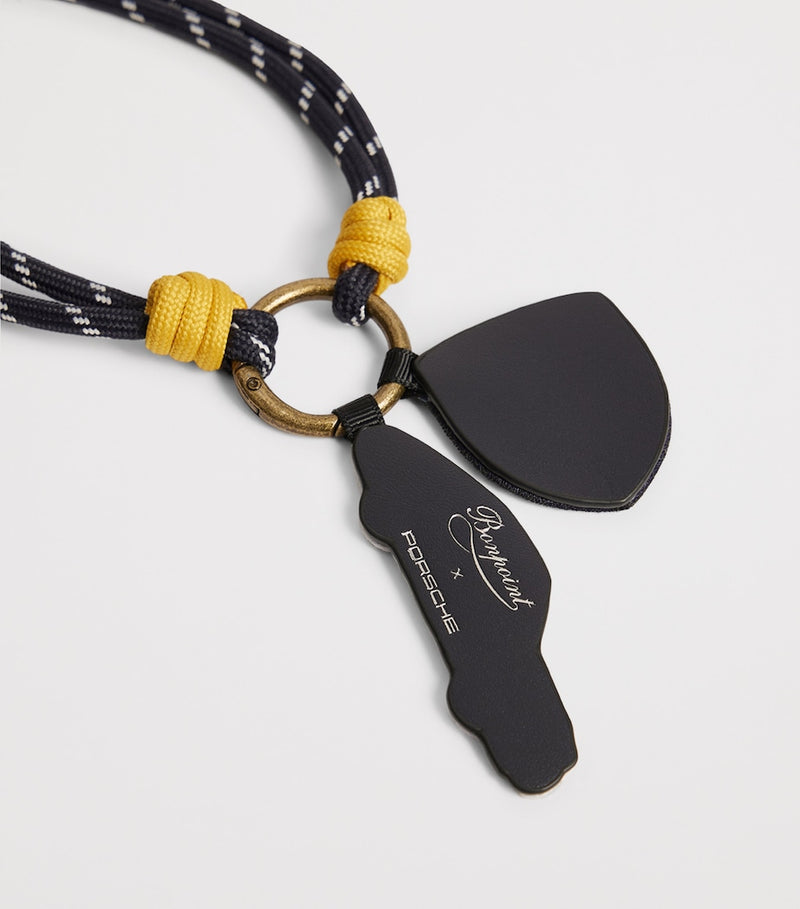 Bonpoint Porsche leather keyring - British product