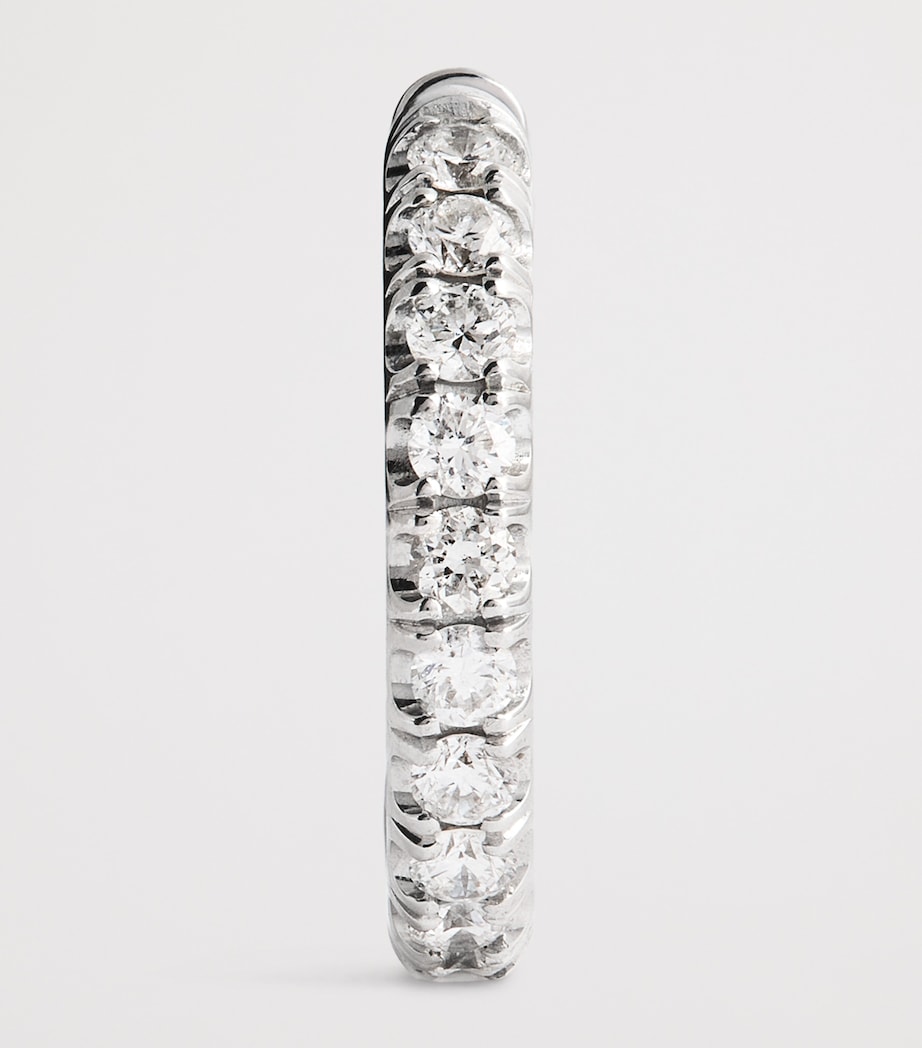 Spinelli Kilcollin single white gold diamond hoop earring, UK version