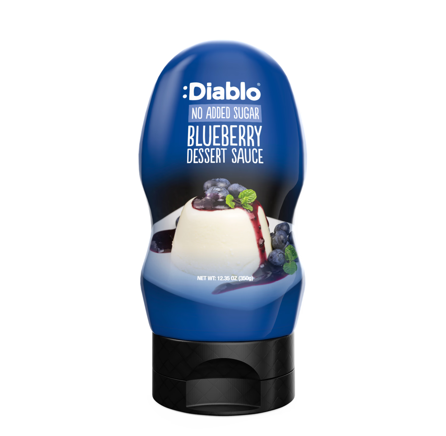 Diablo blueberry dessert sauce no added sugar 350g pack of 10, imported from the UK