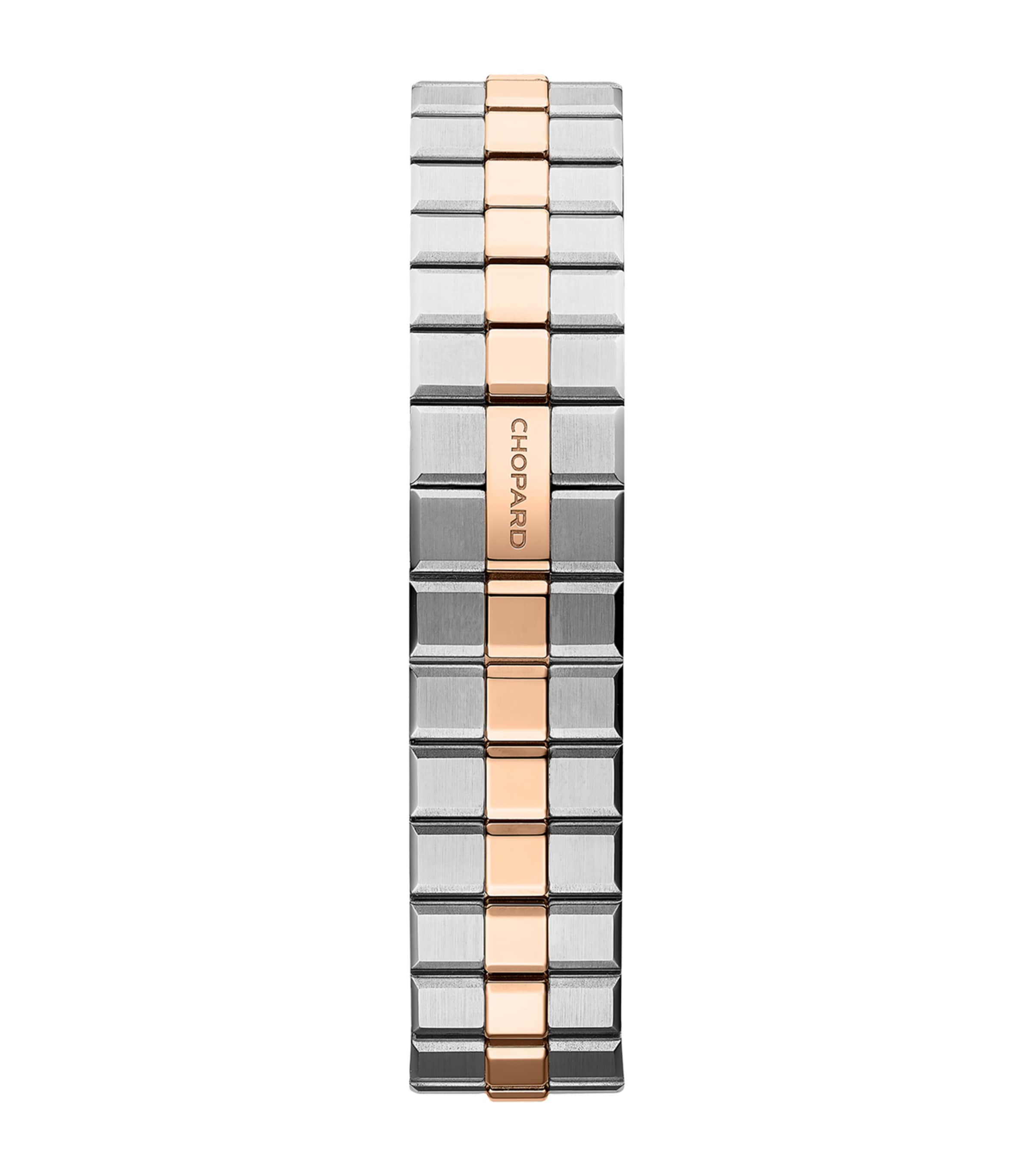 Chopard Alpine Eagle rose gold stainless steel diamond watch 33mm, imported from the UK