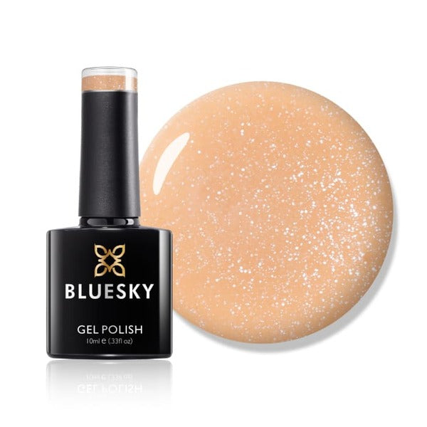 Bluesky gel polish Candy Sand peach shade - British product