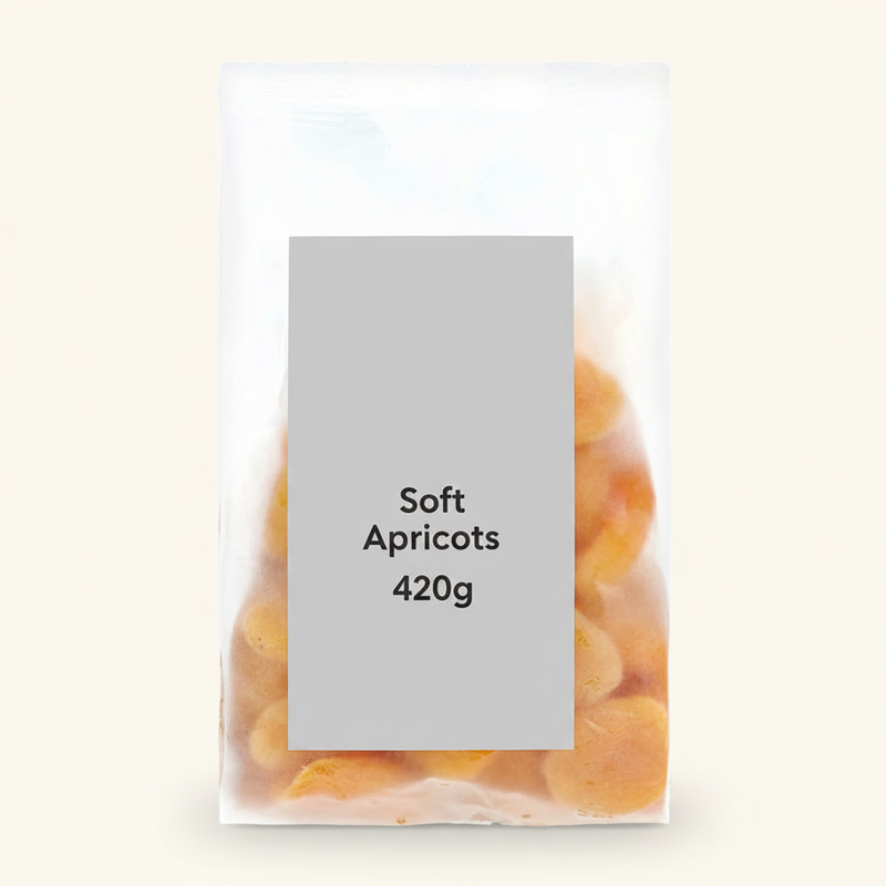 Holland & Barrett soft apricots 420g, imported from the UK