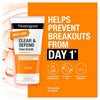 Neutrogena Clear Defend Facial Scrub 150ml, imported from the UK
