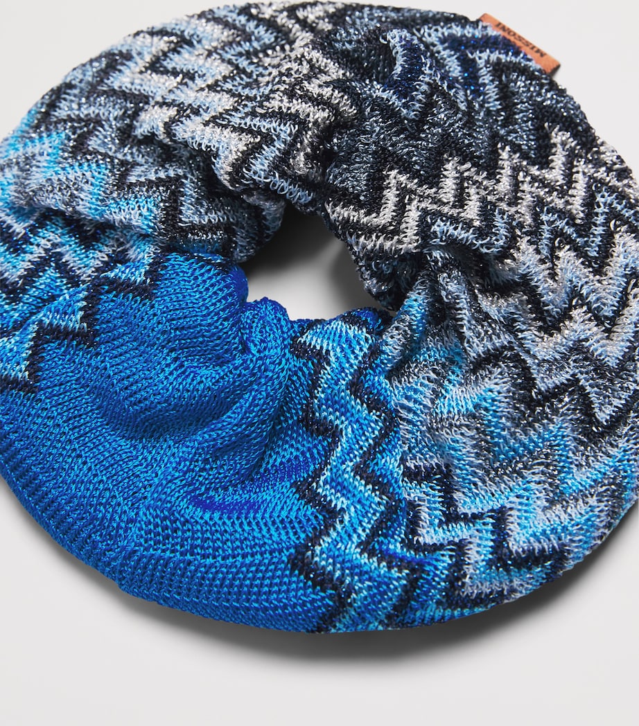 Missoni zigzag scrunchie - Italian designer hair accessory, UK version