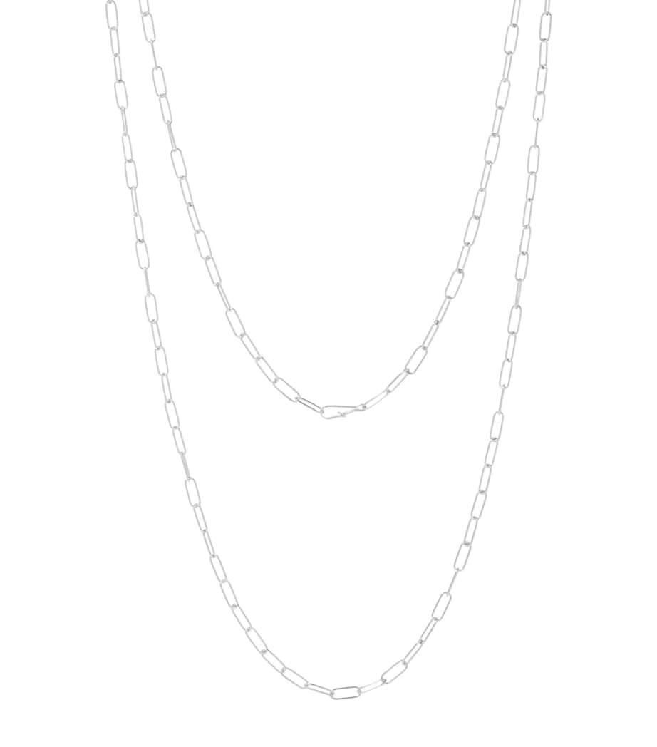 Annoushka white gold cable chain 60cm, imported from the UK