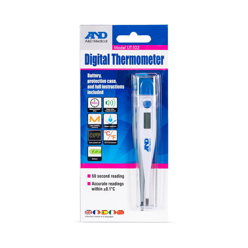 A&D Medical UT-103 digital thermometer, UK version