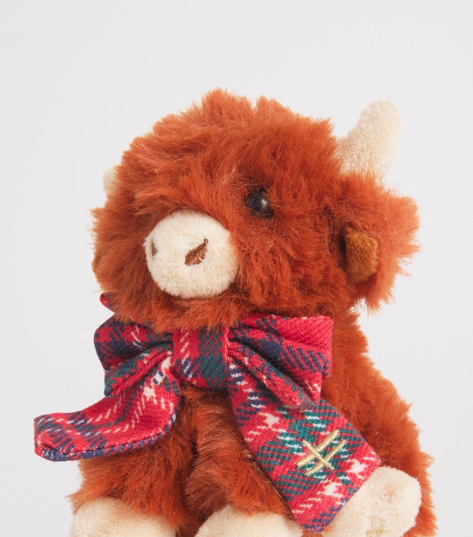 Harrods Highland cow plush keyring 10cm - British product