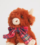Harrods Highland cow plush keyring 10cm - British product