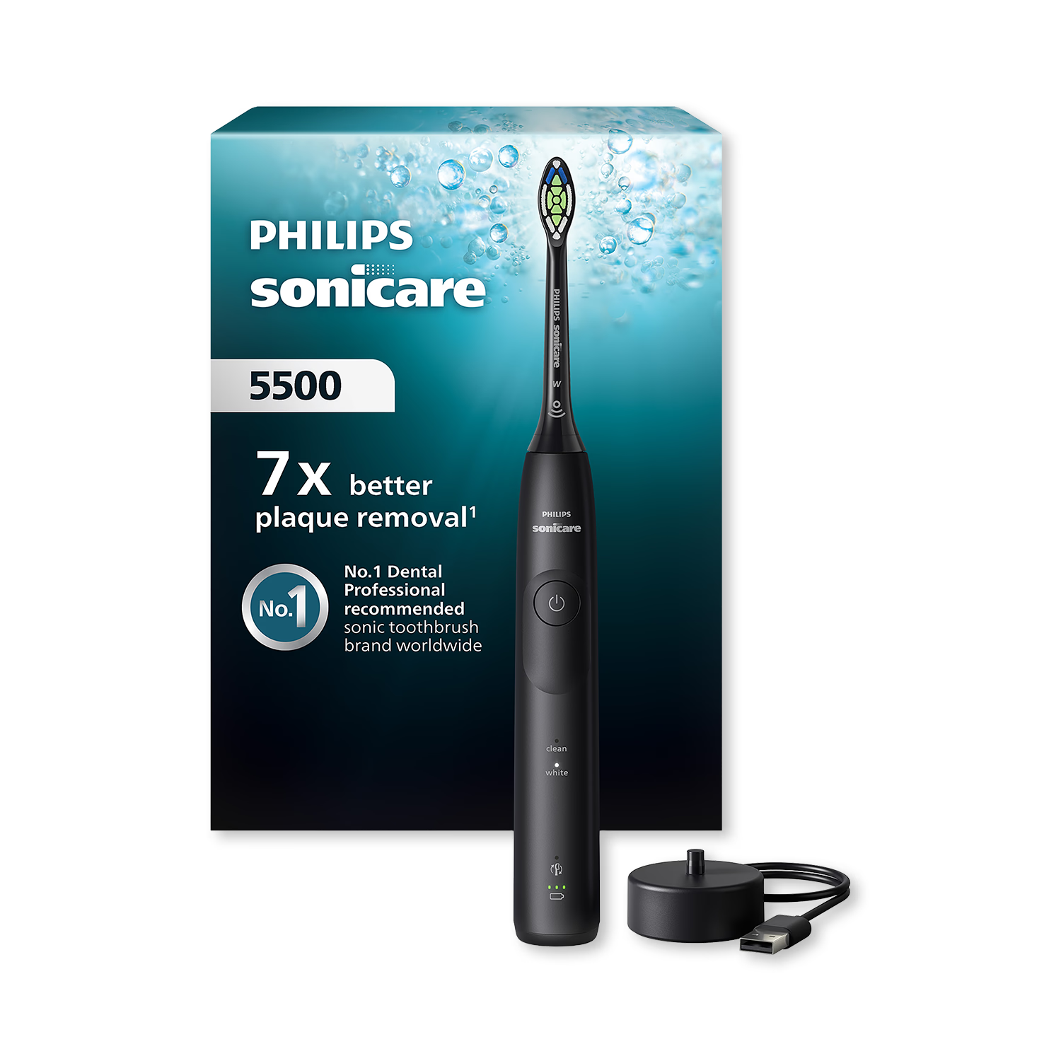 Philips Sonicare 5500 electric toothbrush Black (British brand)