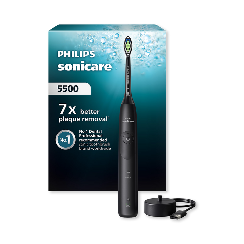 Philips Sonicare 5500 electric toothbrush Black (British brand)