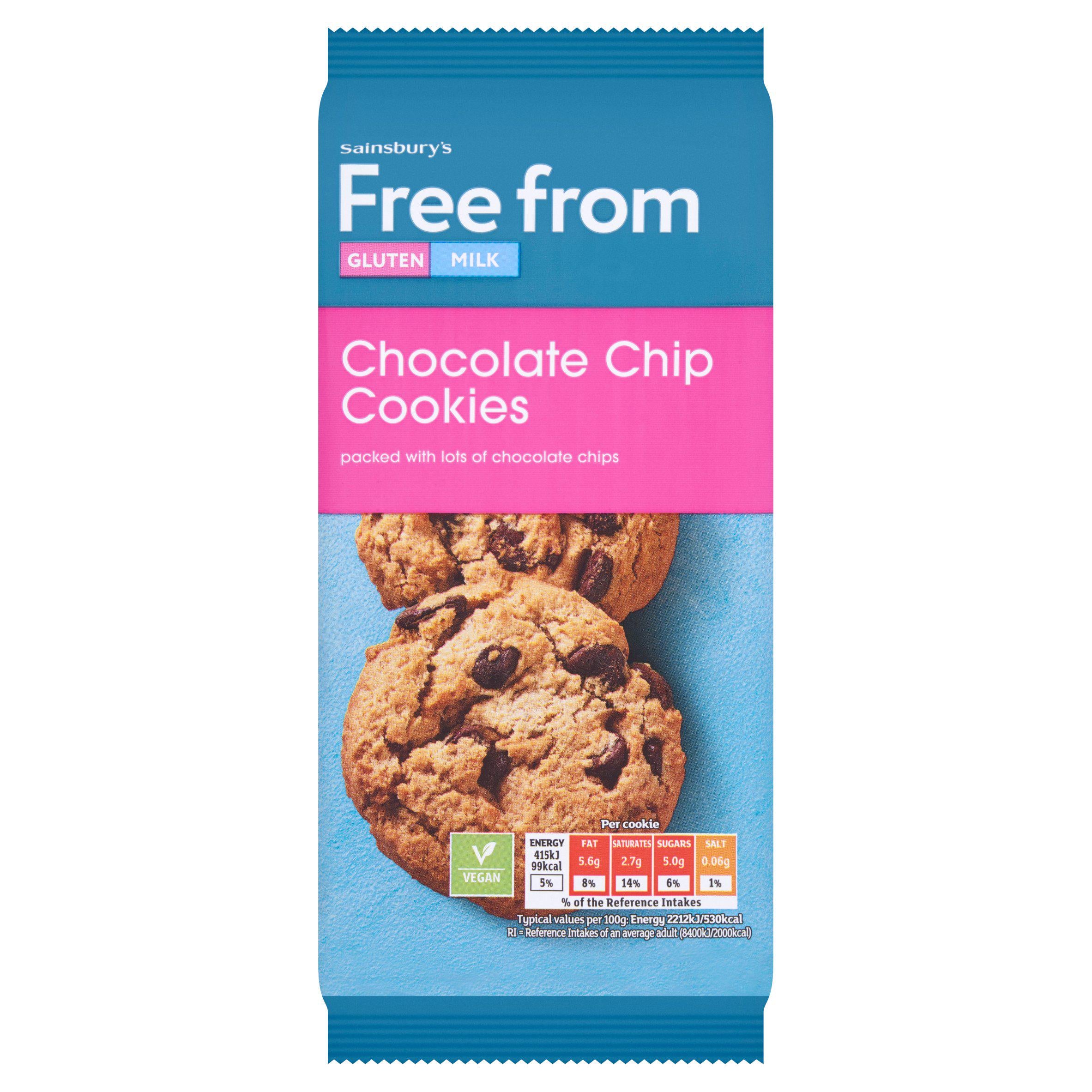 Sainsbury's Free From Chocolate Chip Cookies 150g GOODS Sainsburys   