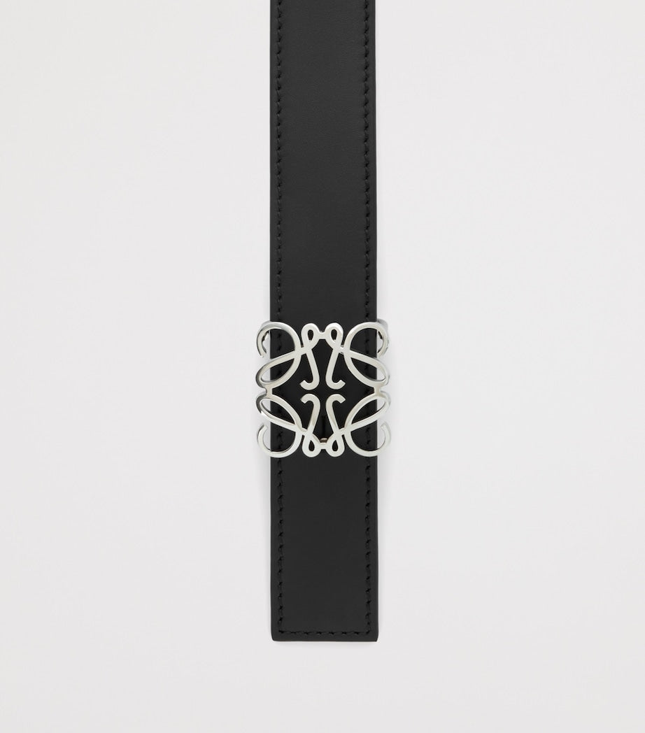 LOEWE reversible leather belt Anagram logo 3cm - British product