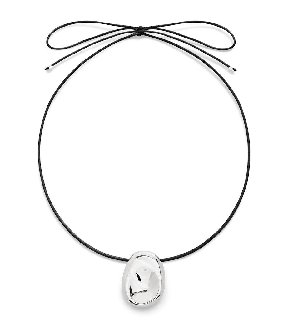 Monica Vinader sterling silver Aria cord necklace - British product