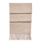 Max Mara cashmere monogram scarf luxury accessory, UK version