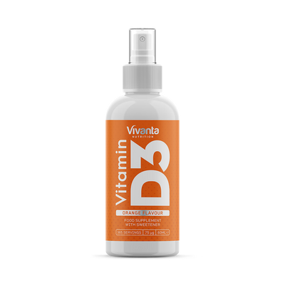 Holland & Barrett Vivanta Nutrition Vitamin D3 3000IU Oral Spray Orange Flavour 1 Year Supply 60ml- Buy online at McGrocer