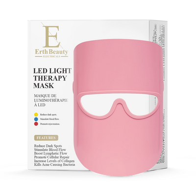 Holland & Barrett Erth Skin London LED Light Therapy Glow & Renew Mask Pink- Buy online at McGrocer
