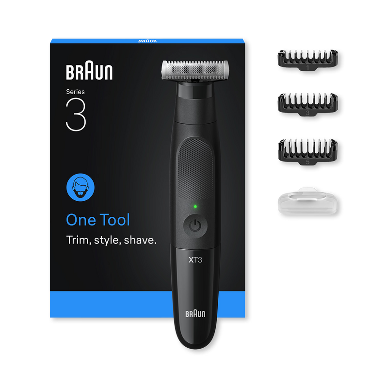 Braun XT3100 beard trimmer, imported from the UK