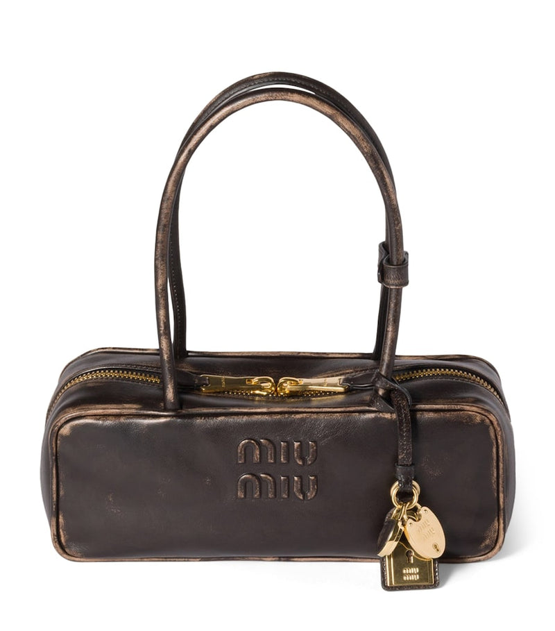 Miu Miu Leather Beau top-handle bag, imported from the UK