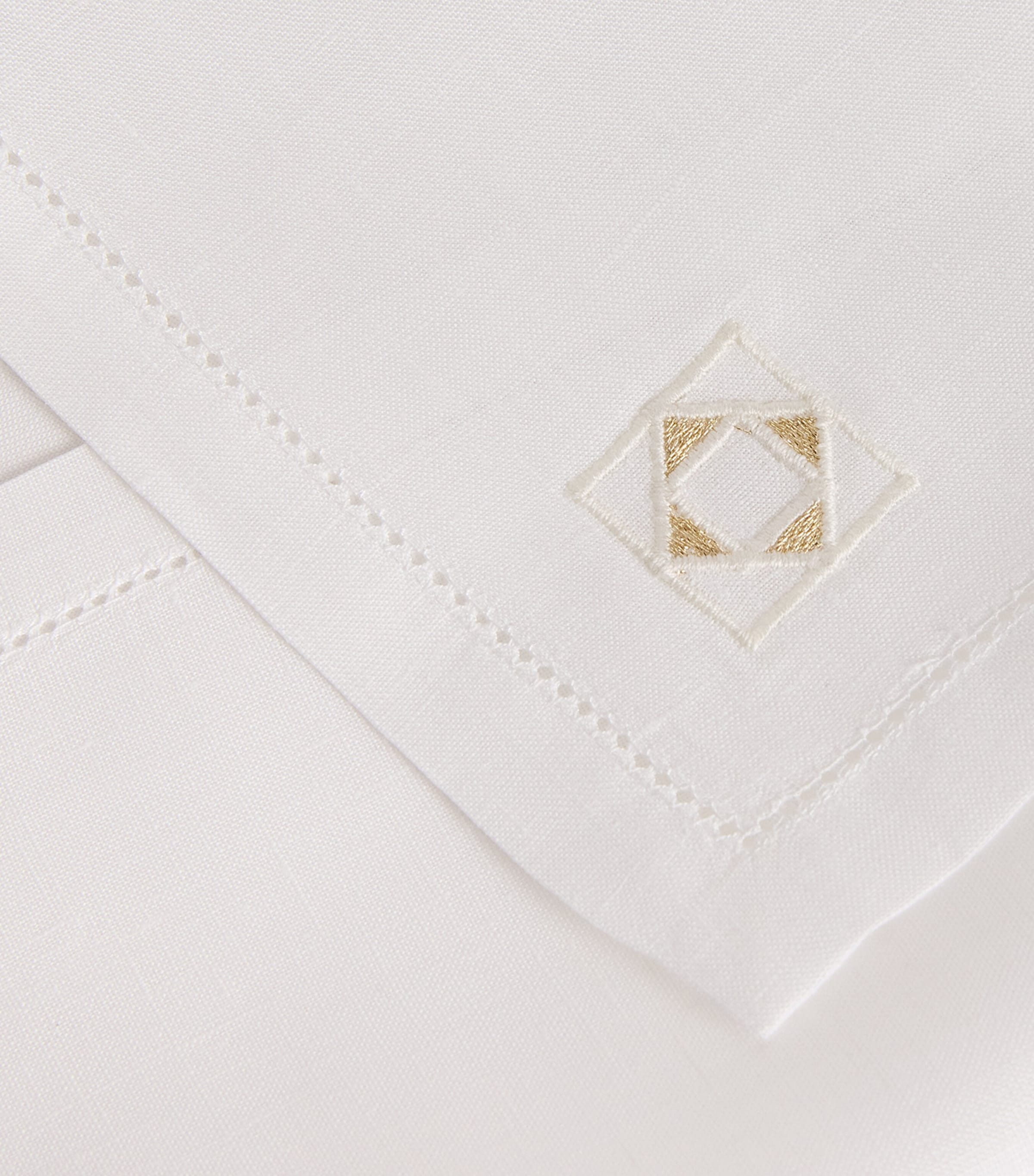 Dea Linen Embroidered Liri Napkin 45cm x 45cm - British product