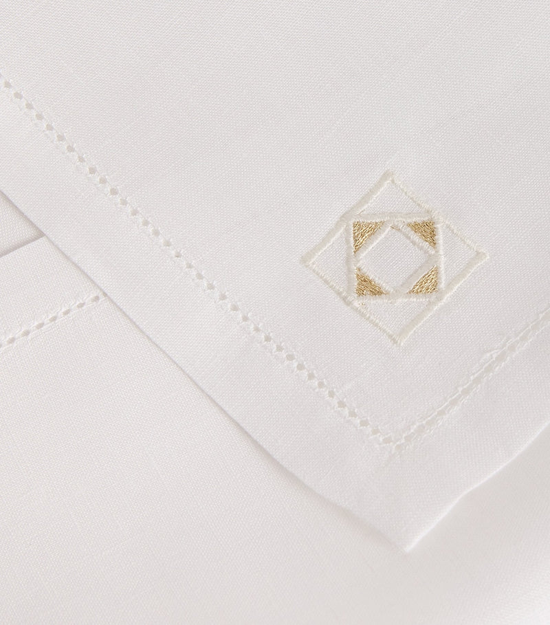 Dea Linen Embroidered Liri Napkin 45cm x 45cm - British product
