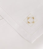 Dea Linen Embroidered Liri Napkin 45cm x 45cm - British product
