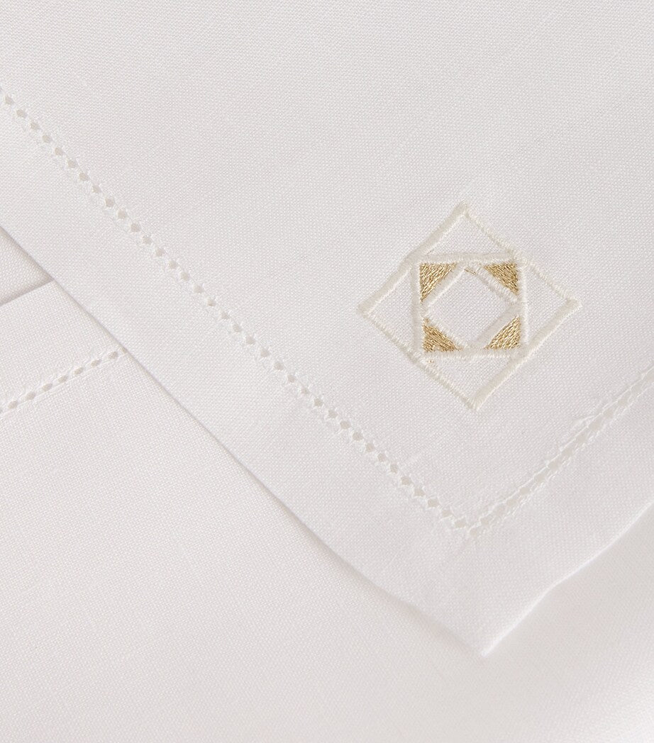 Dea Linen Embroidered Liri Napkin 45cm x 45cm - British product