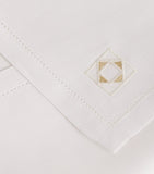 Dea Linen Embroidered Liri Napkin 45cm x 45cm - British product