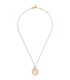 Pomellato Iconica rose gold diamond pendant necklace in 18kt gold, imported from the UK