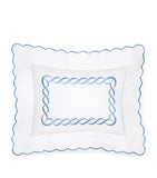 Pratesi Oxford pillowcase with braid motif, 30cm x 40cm, imported from the UK