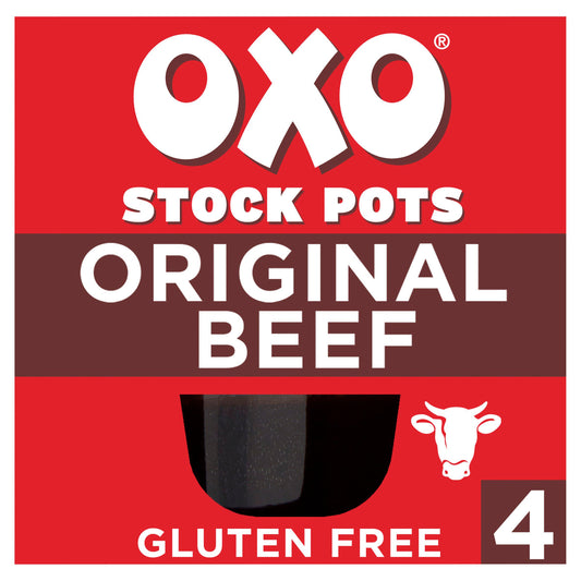 Oxo Original Beef Stock Pots x4 80g gluten free Sainsburys   
