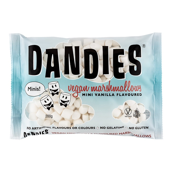 Dandies Vegan Vanilla Marshmallows 12 x 200g Sweets & Mints Holland&Barrett   