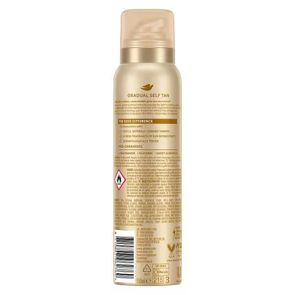 Dove Summer Revived Gradual Tan Mousse 150ml - British product