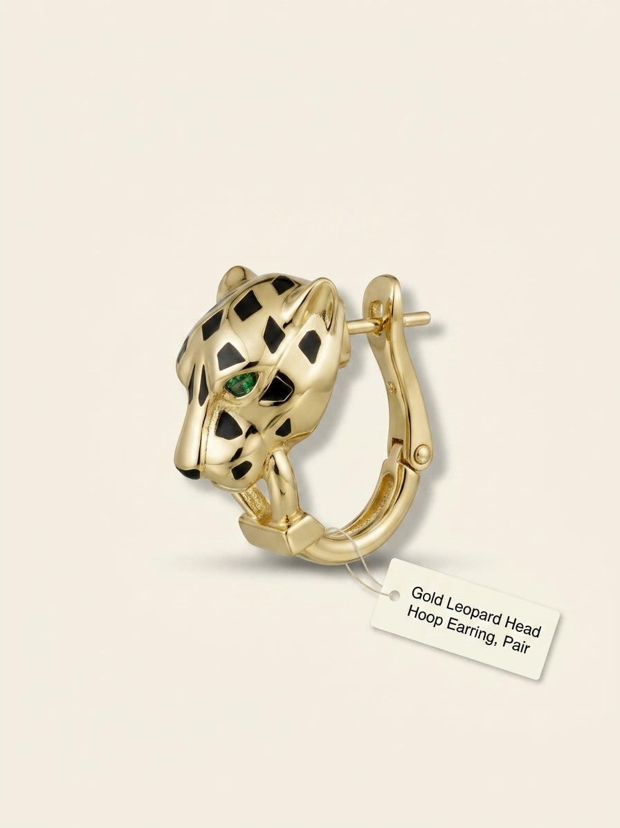 Cartier Panthère earrings in 18ct yellow gold - British product