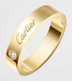 Cartier diamond wedding ring 18k gold (British brand)