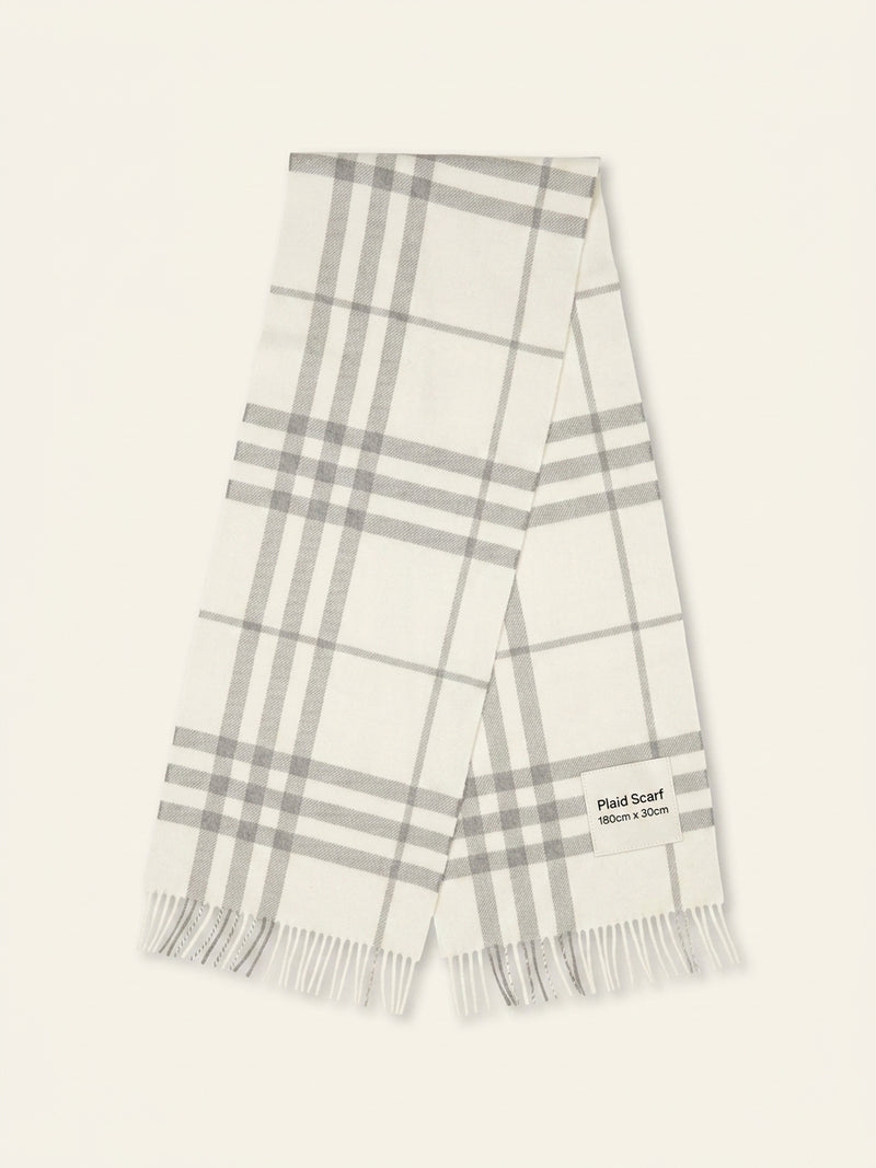 Burberry Giant Check cashmere scarf, made in the UK (British brand)