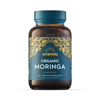 Holland & Barrett Ayurvediq Organic Moringa Capsules (60 Count)- Buy online at McGrocer