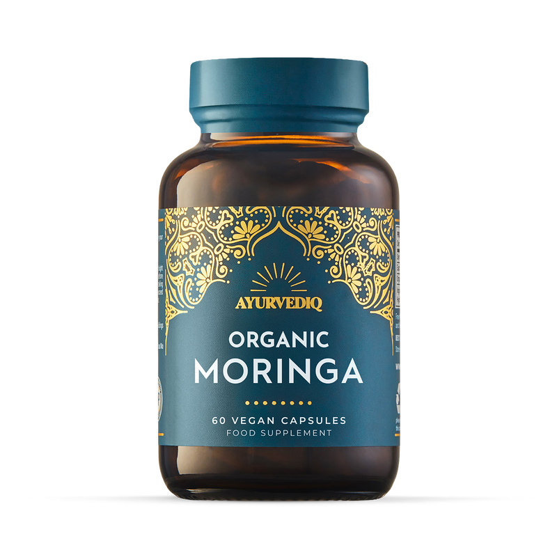 Ayurvediq organic moringa capsules 60 count (British brand)